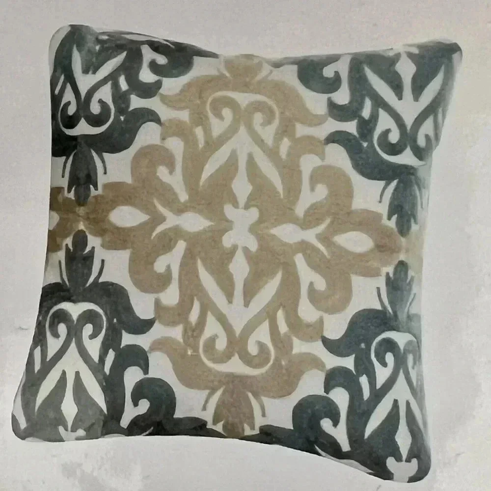NEW Merchant 41 Accent Pillow Cover Fall Floral Scroll in Fall Colors